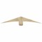 Ekena Millwork Bellingham Rough Sawn Timber Gable Bracket, Douglas Fir, 60"W x 10"H x 4"D x 6"F, 4/12 Pitch GBW060X10X0406BEL00RDF - alternate 1